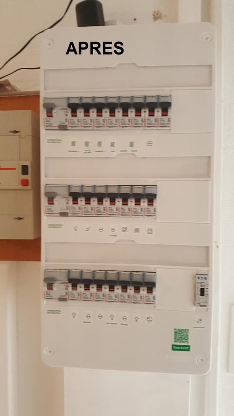 Tableau électrique rénové et mis aux normes dans une maison près de Narbonne